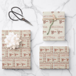 Grüße vom Nordpol Geschenkpapier Set