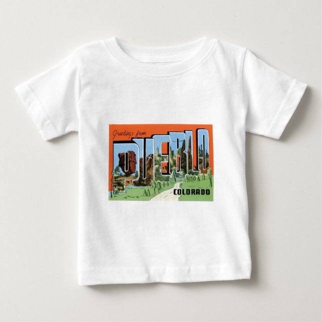 Grüße vom Pueblo, Colorado! Baby T-shirt (Vorderseite)