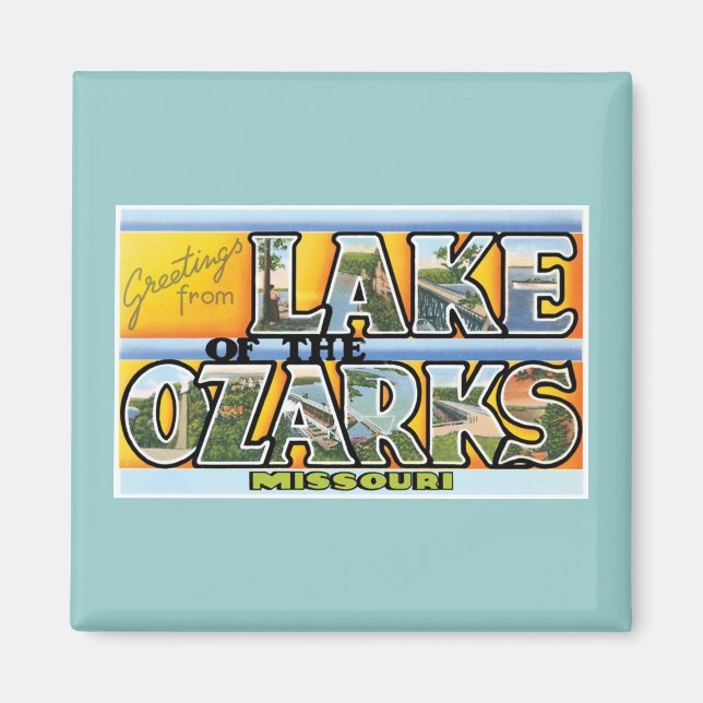 Grüße vom See der Ozarks! Magnet (Vorne)