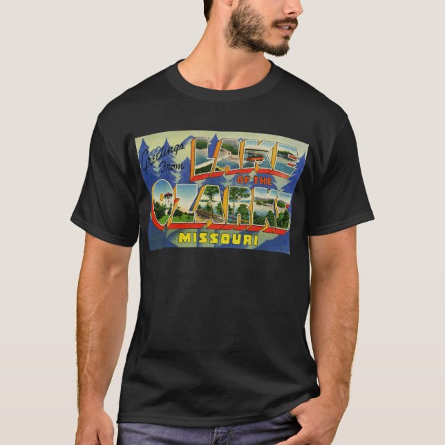 Grüße vom See des Ozarks Missouri T-Shirt (Vorderseite)