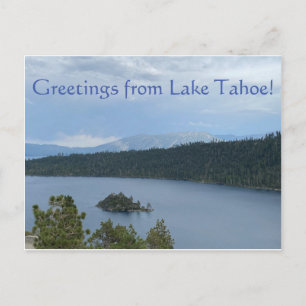 Grüße vom See Tahoe! Postkarte