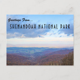 Grüße vom Shenandoah Nationalpark Postcard Postkarte