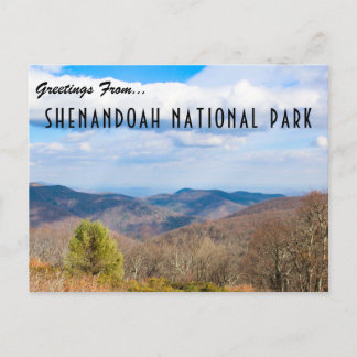 Grüße vom Shenandoah Nationalpark Postcard Postkarte