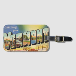 Grüße vom Staat Vermont Gepäckanhänger