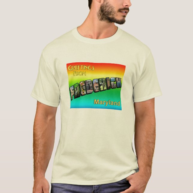 Grüße vom T-Shirt Frederick Männer (Vorderseite)