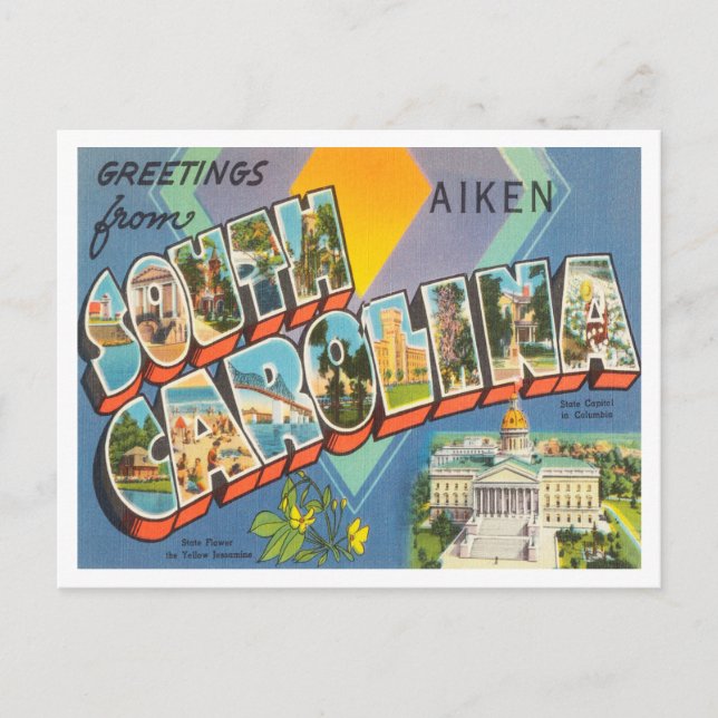 Grüße von Aiken, South Carolina Travel Postkarte (Vorderseite)