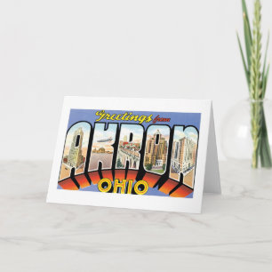 Grüße von Akron, Ohio! Karte
