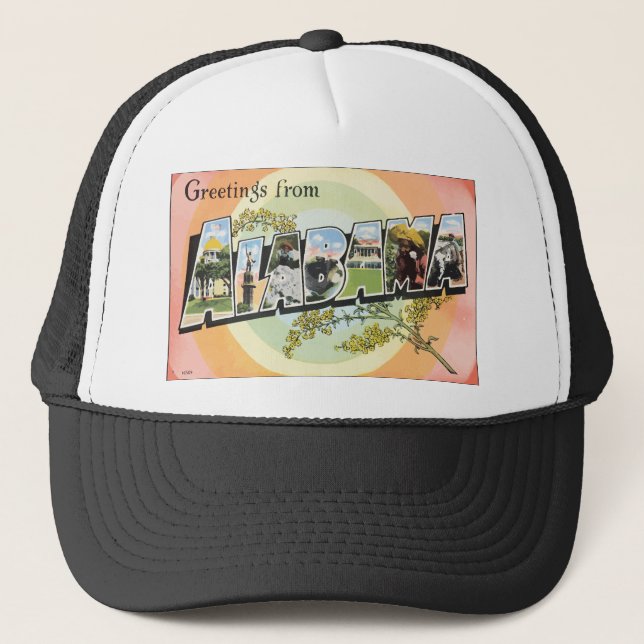 Grüße von Alabama, Vintag Truckerkappe (Vorderseite)