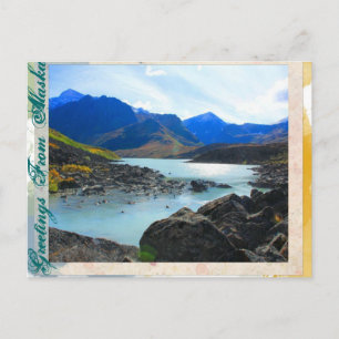Grüße von Alaska - Symphony Lake Postcard Postkarte
