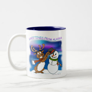 "Grüße von Alaska" Tasse
