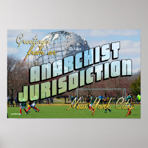 Grüße von Anarchist New York City! Poster