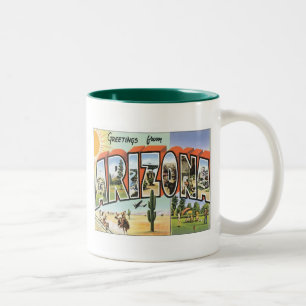Grüße von Arizona Zweifarbige Tasse