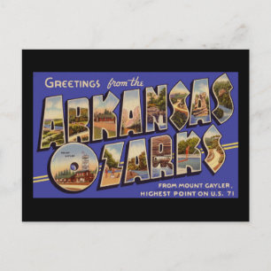 Grüße von Arkansas Ozarks Postkarte