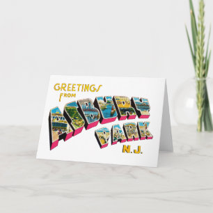 Grüße von Asbury Park New-Jersey Karte