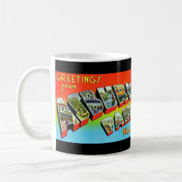 Grüße von Asbury parken NJ Vintage Tasse #2