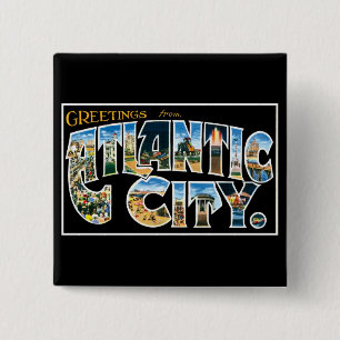 Grüße von Atlantic City! Button
