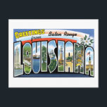 Grüße von Baton Rouge, Louisiana Postkarte<br><div class="desc">Vintage USA Sehenswürdigkeit Travel Postkarten können Sie gerne auf jede Art und Weise anpassen,  die Sie gewollt haben.  Gute Geschenkidee für Postkartensammler und Reisende.</div>