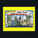 Grüße von Baton Rouge, Louisiana Postkarte<br><div class="desc">Selten Vintage Postcards from US Cities and States - great ohrs for postcard collecors. Please feel free to customize these any way you want.</div>