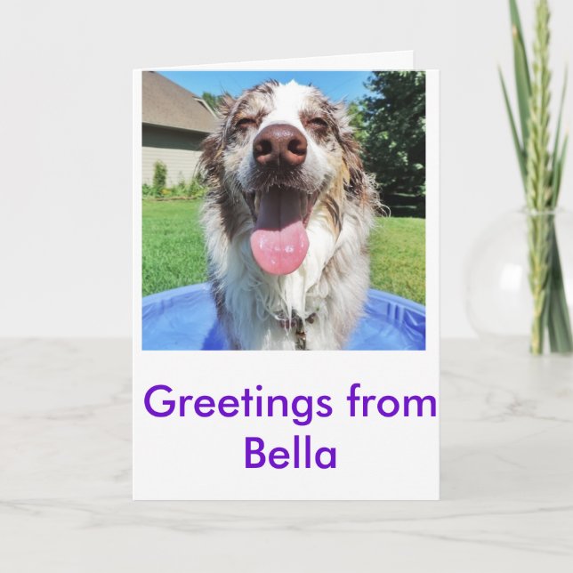 Grüße von Bellatheaussie Karte (Vorderseite)