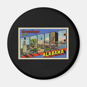 Grüße von beweglichem Alabama Magnet