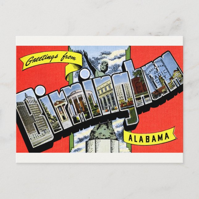 Grüße von Birmingham, AL Postcard Postkarte (Vorderseite)