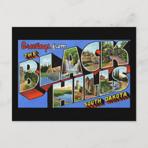 Grüße von Black Hills South Dakota Postkarte