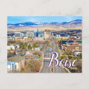 Grüße von Boise Idaho Postcard Postkarte