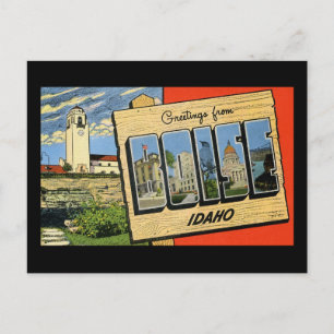 Grüße von Boise Idaho Postkarte