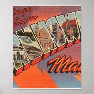Grüße von Brunswick, Maine Poster