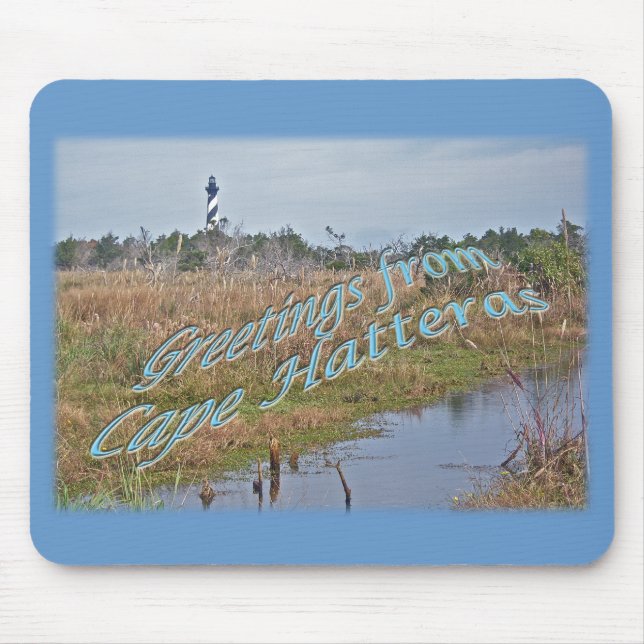 Grüße von Cape Hatteras OBX Mousepad (Vorne)