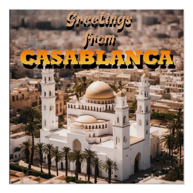 Grüße von CASABLANCA Poster (Vorderseite)