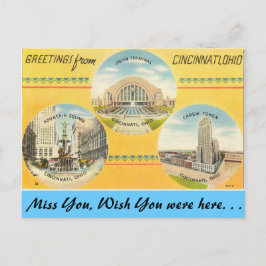 Grüße von Cincinnati Postkarte