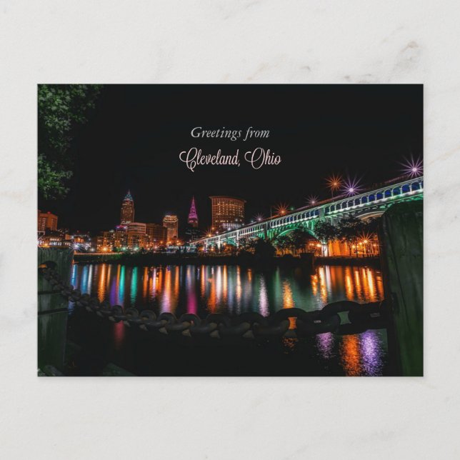 Grüße von Cleveland, Ohio Postkarte (Vorderseite)