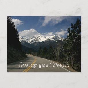 Grüße von Colorado Postcard Postkarte