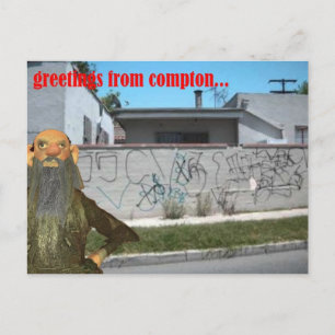 Grüße von Compton Postkarte