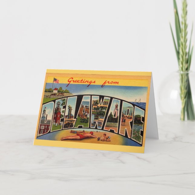 Grüße von Delaware Card Karte (Vorderseite)