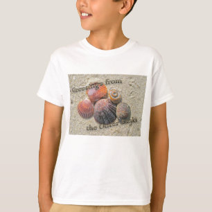 Grüße von den Äußeren Banken Seashells T-Shirt