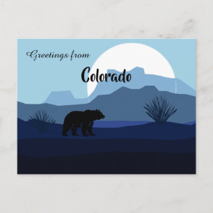 Grüße von den Colorado State Tranquil Blue Shades Postkarte
