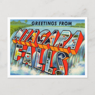 Grüße von den Niagara-Fällen, New York Reise Postkarte