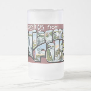 Grüße von den Niagarafällen! Mattglas Bierglas