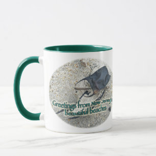 Grüße von den schönen Stränden von New Jersey Tasse