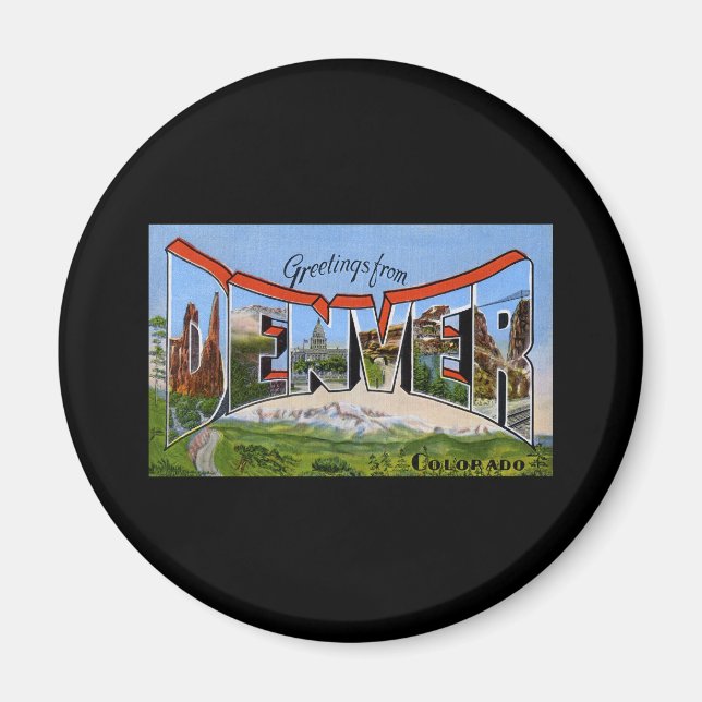 Grüße von Denver Colorado Magnet (Vorne)