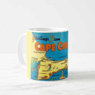 Grüße von der Cape Cod Karte Kaffeetasse