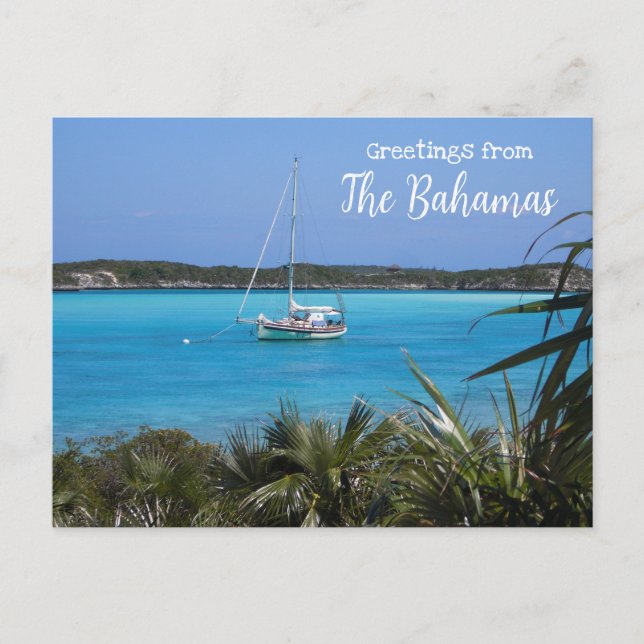 Grüße von der Landschaftlichen Postkarte Bahamas (Vorderseite)