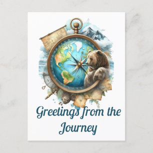 Grüße von der Reise Postkarte