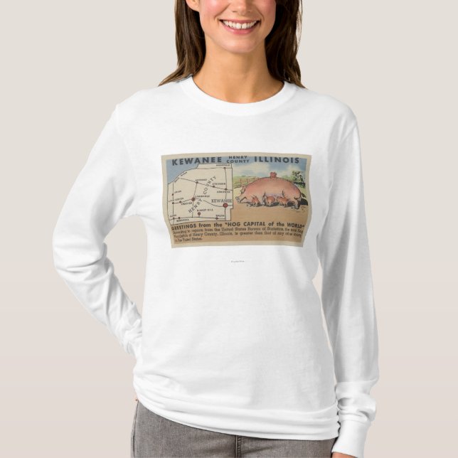 Grüße von der Schwein-Hauptstadt der Welt T-Shirt (Vorderseite)