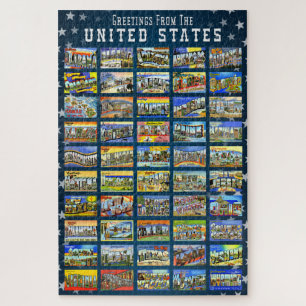 Grüße Von Der United States Postkarte