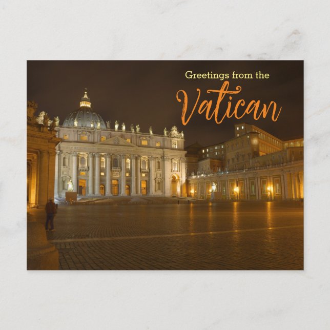 Grüße von der Vatikanischen Postkarte Italien (Vorderseite)