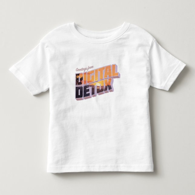 Grüße von Digital Detox Kleinkind T-shirt (Vorderseite)