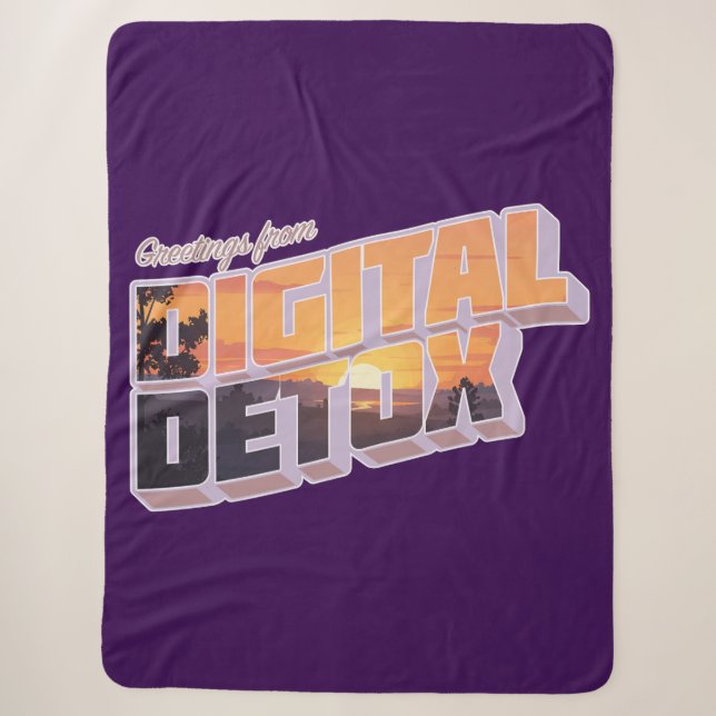 Grüße von Digital Detox Sherpadecke (Vorderseite)